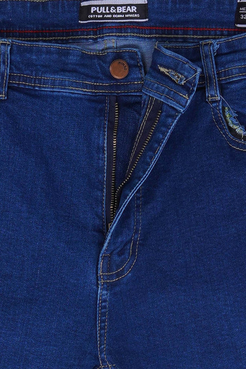 PULL & BEAR SLIM FIT DENIM JEANS-MENS | DARK BLUE